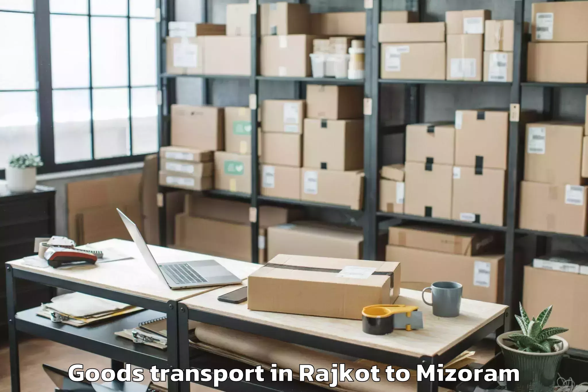 Easy Rajkot to Mamit Goods Transport Booking